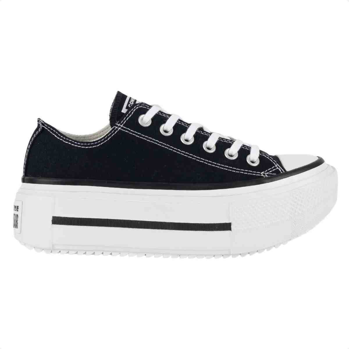 Tênis Casual Feminino Converse Lift Double Stack Preto