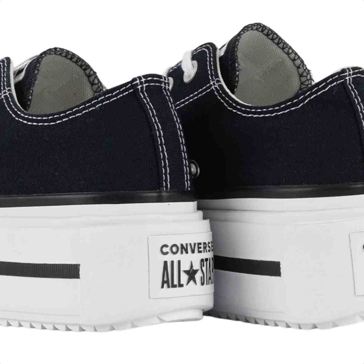 Tênis Casual Feminino Converse Lift Double Stack Preto Preto 5