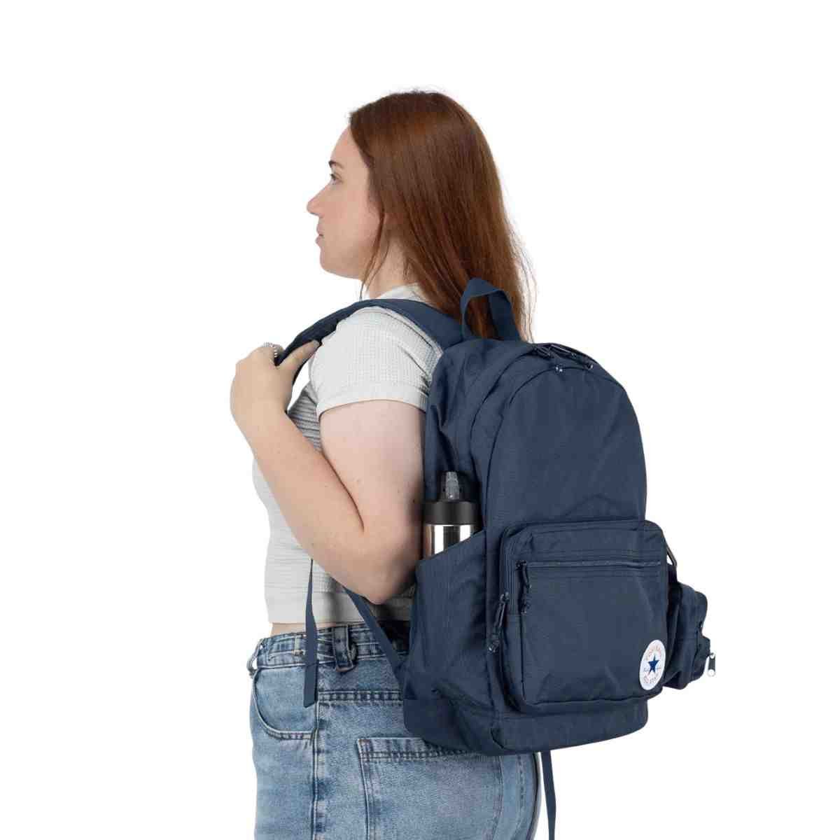 Mochila Feminina Backpack Converse Go 2 Azul Azul 5