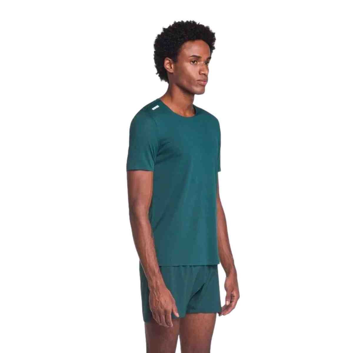Camiseta Masculina Olympikus Corre Foco Verde Escuro Verde 2