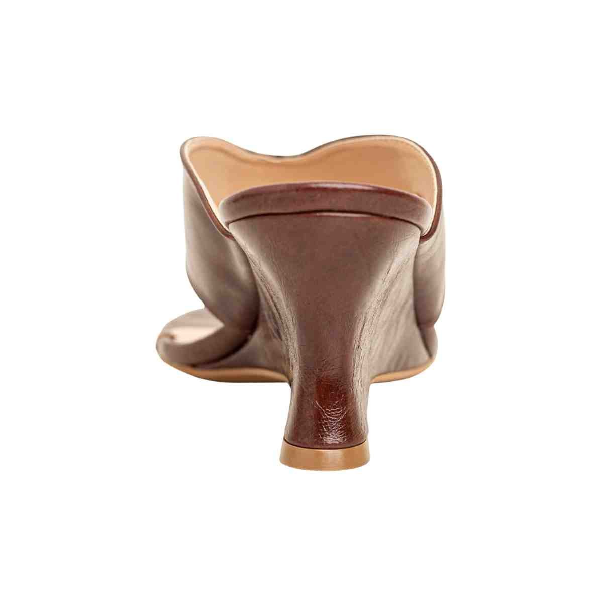 Tamanco Feminino Anabela Gabi Dm Sintético Marrom Marrom 4