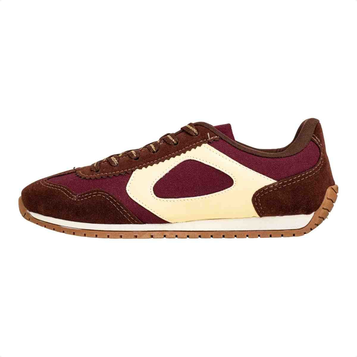 Tênis Moda Casual Feminino Retrô Nina Dm Vinho Vinho 5