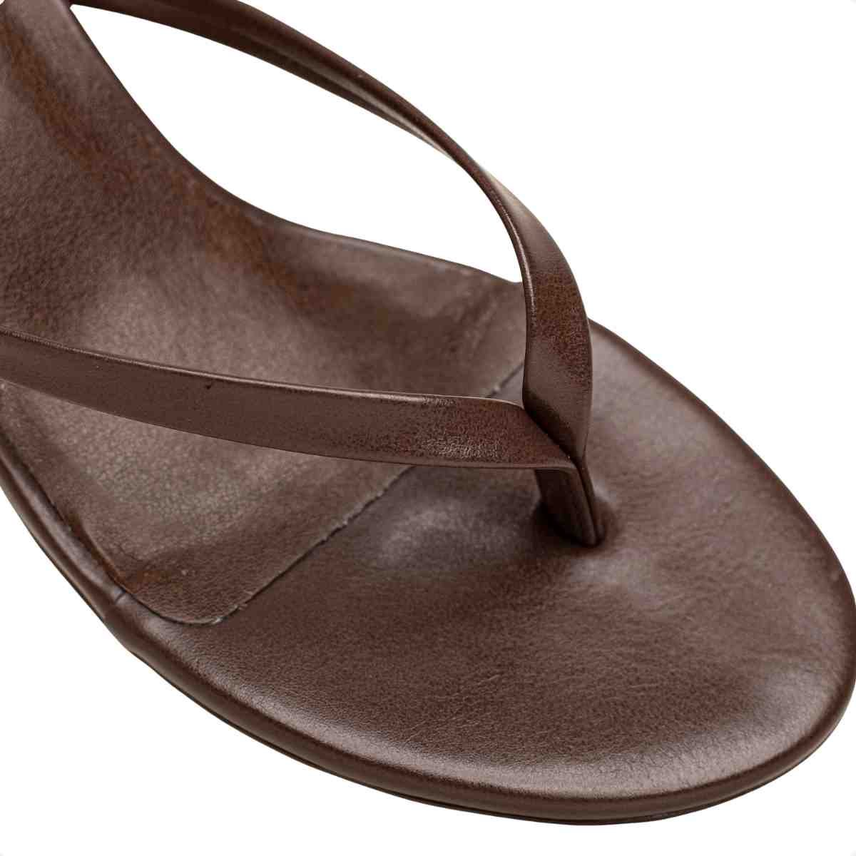 Tamanco Feminino Salto Taça Slim Lara Dm Napa Expresso Marrom 3