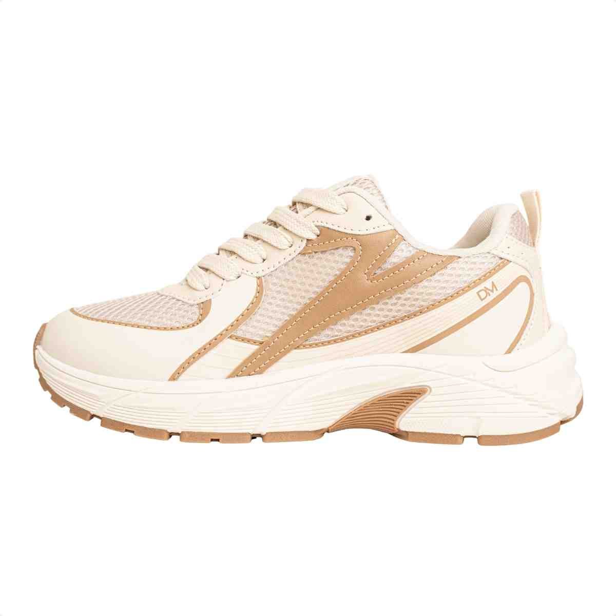 Tênis Moda Casual Feminino Chunky Yara Silk Dm Off White Off White 5