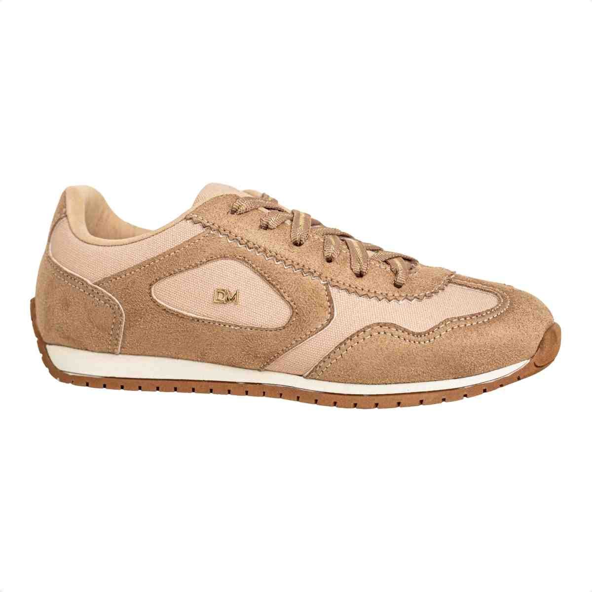 Tênis Moda Casual Feminino Retrô Nina Dm Nude Nude 2