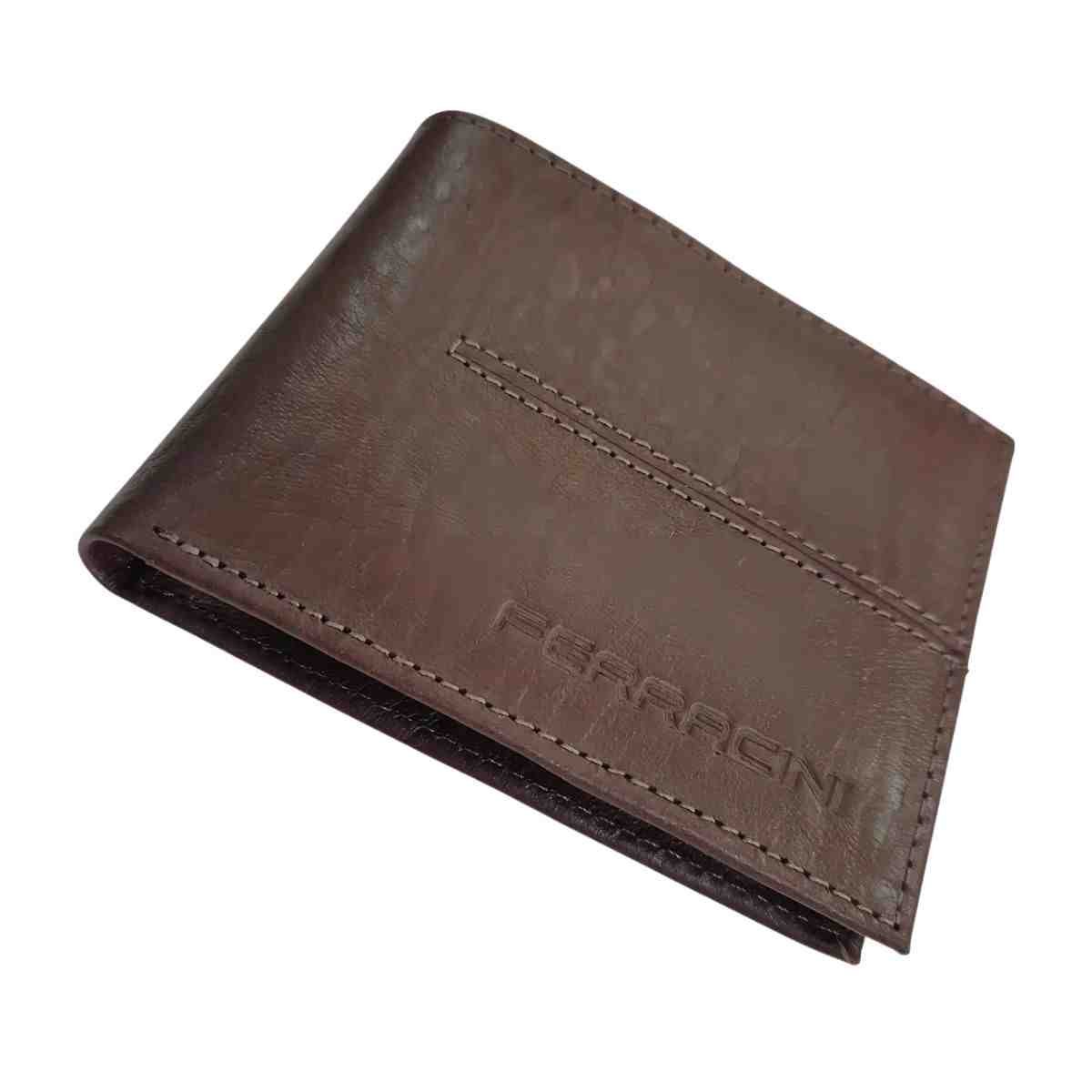 Carteira Masculina Pequena Ferracini Marrom Marrom 2