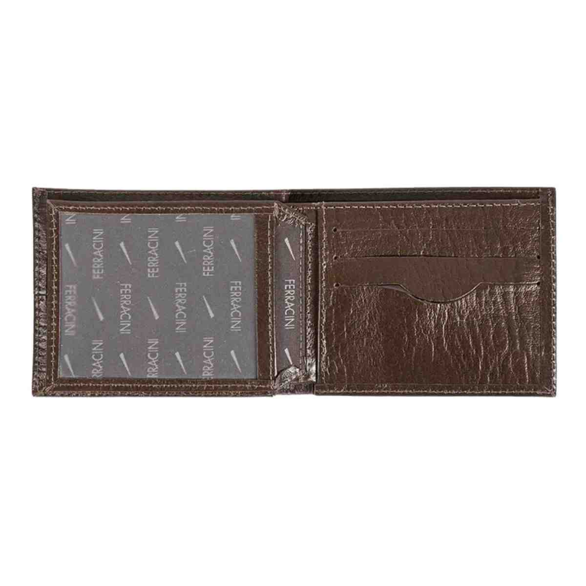 Carteira Masculina Pequena Ferracini Marrom Marrom 4