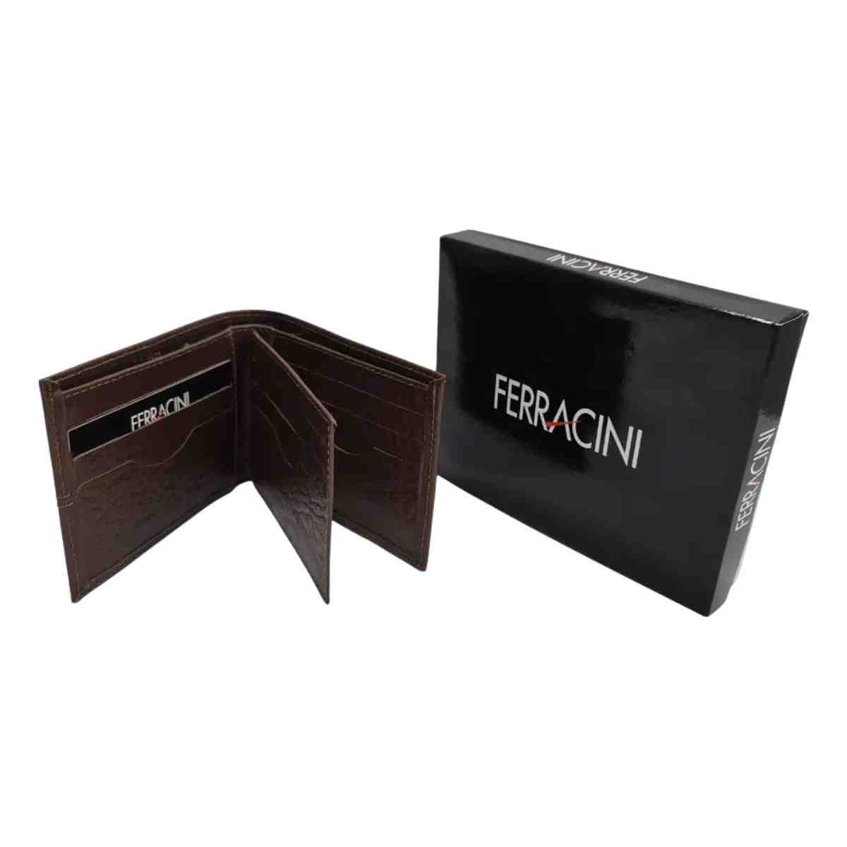 Carteira Masculina Pequena Ferracini Marrom Marrom 5