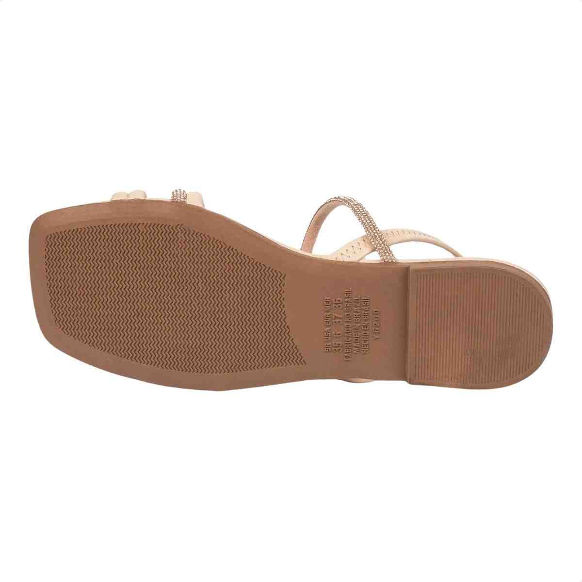Sandalia Rasteira Feminino Dakota Bege Bege/Rosé 7