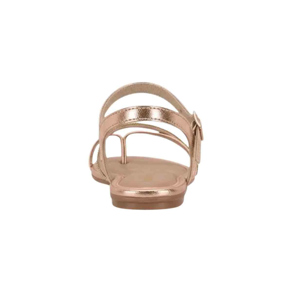 Sandalia Rasteira Infantil Feminina Molekinha Ouro Rose Dourado/Rosa 6