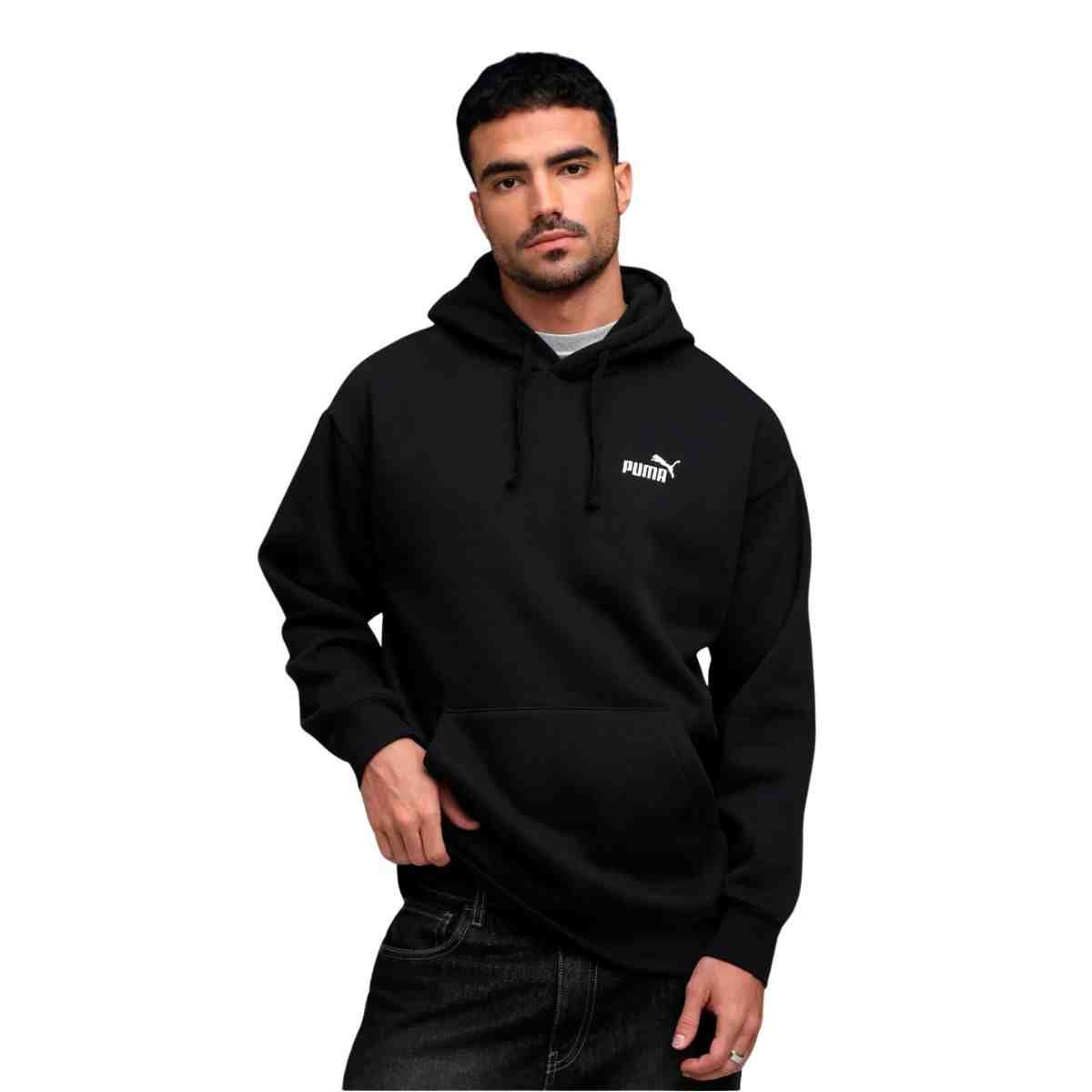 Camiseta Masculina Puma Essesntials Relaxed Small Preta