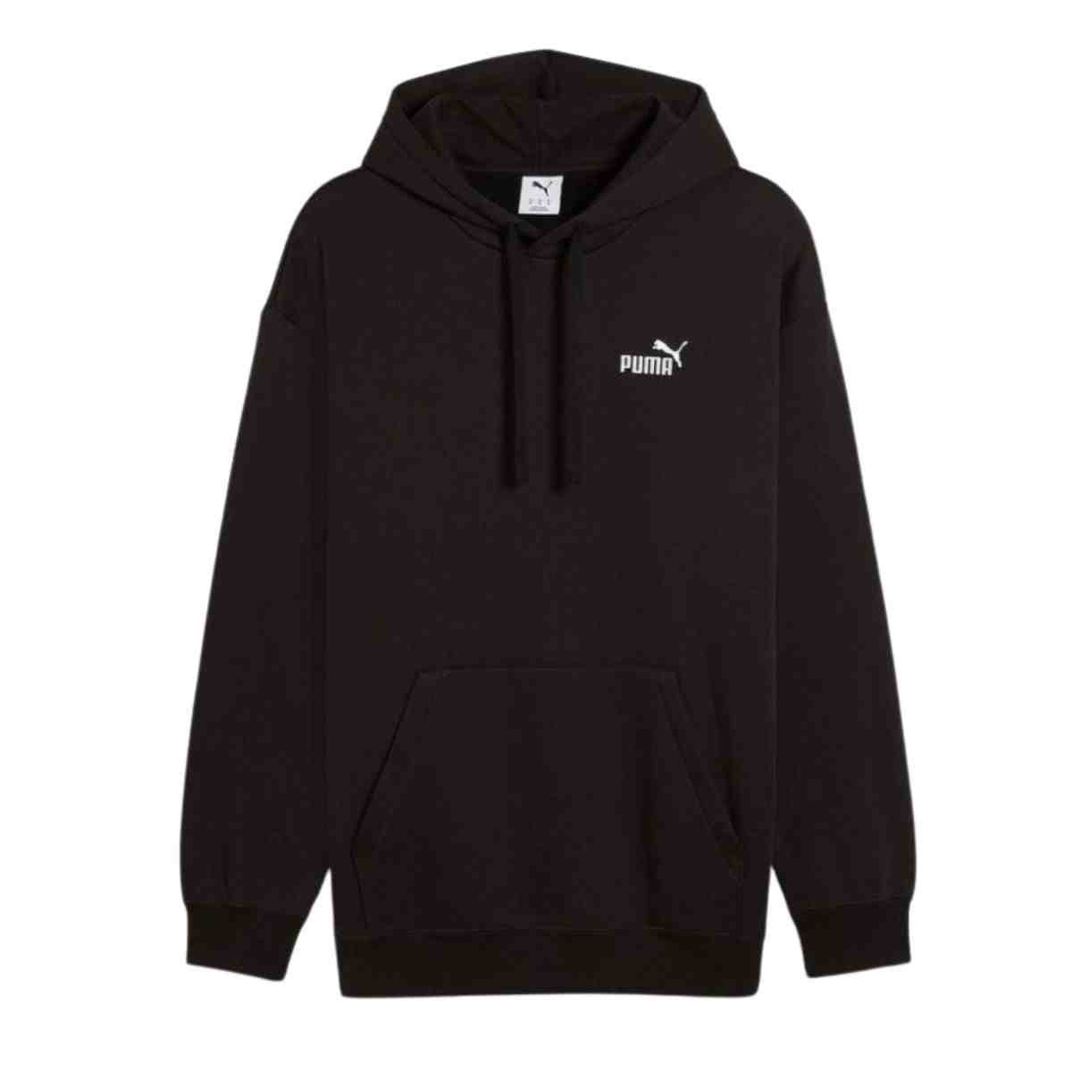 Camiseta Masculina Puma Essesntials Relaxed Small Preta Preto 5