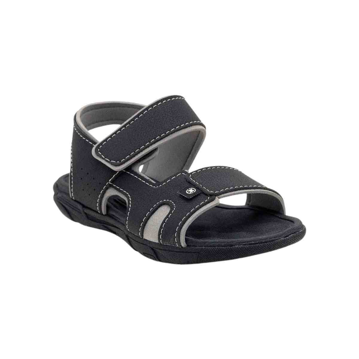 Sandalia Infantil Papete Menino Molekinho Preto Preto 2