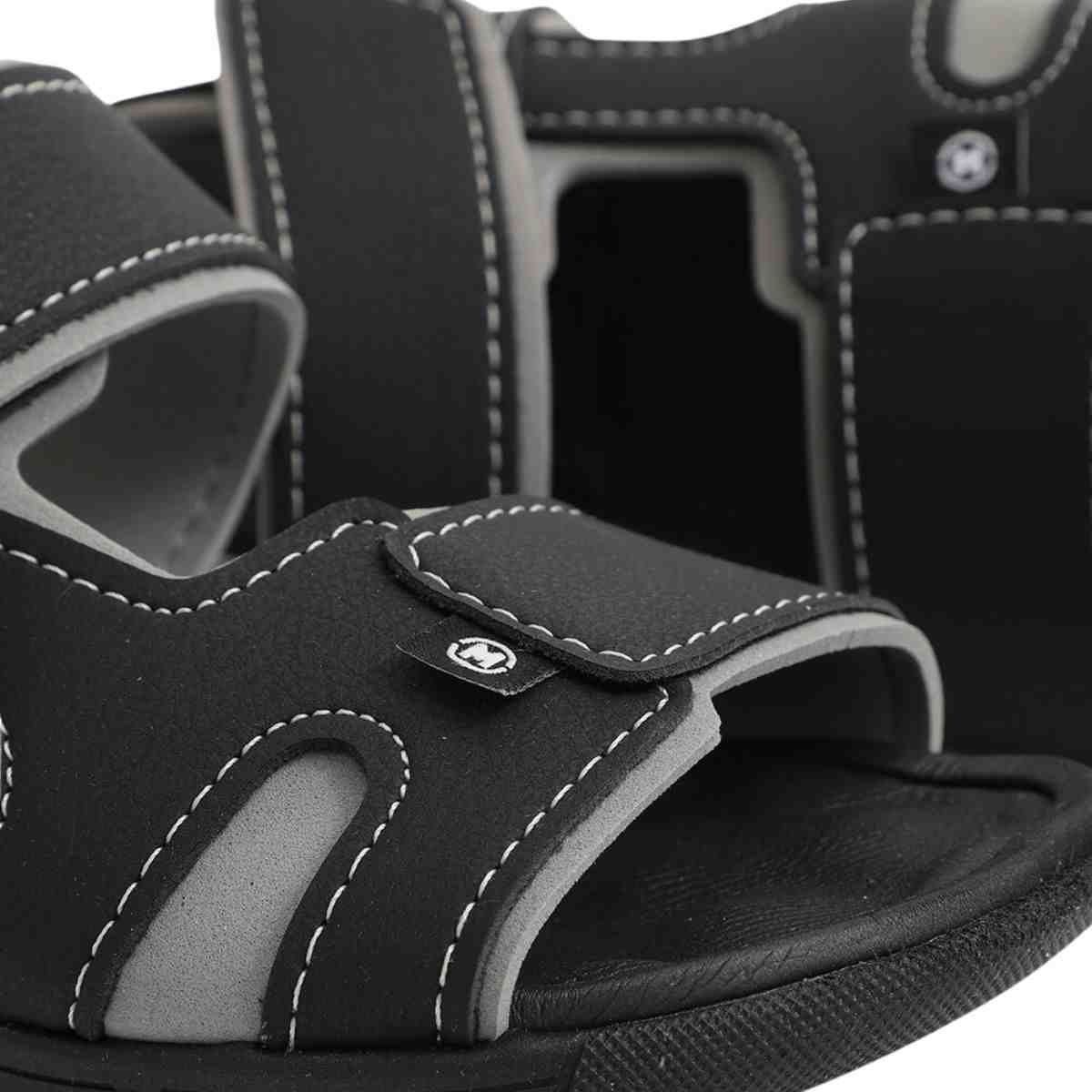 Sandalia Infantil Papete Menino Molekinho Preto Preto 3