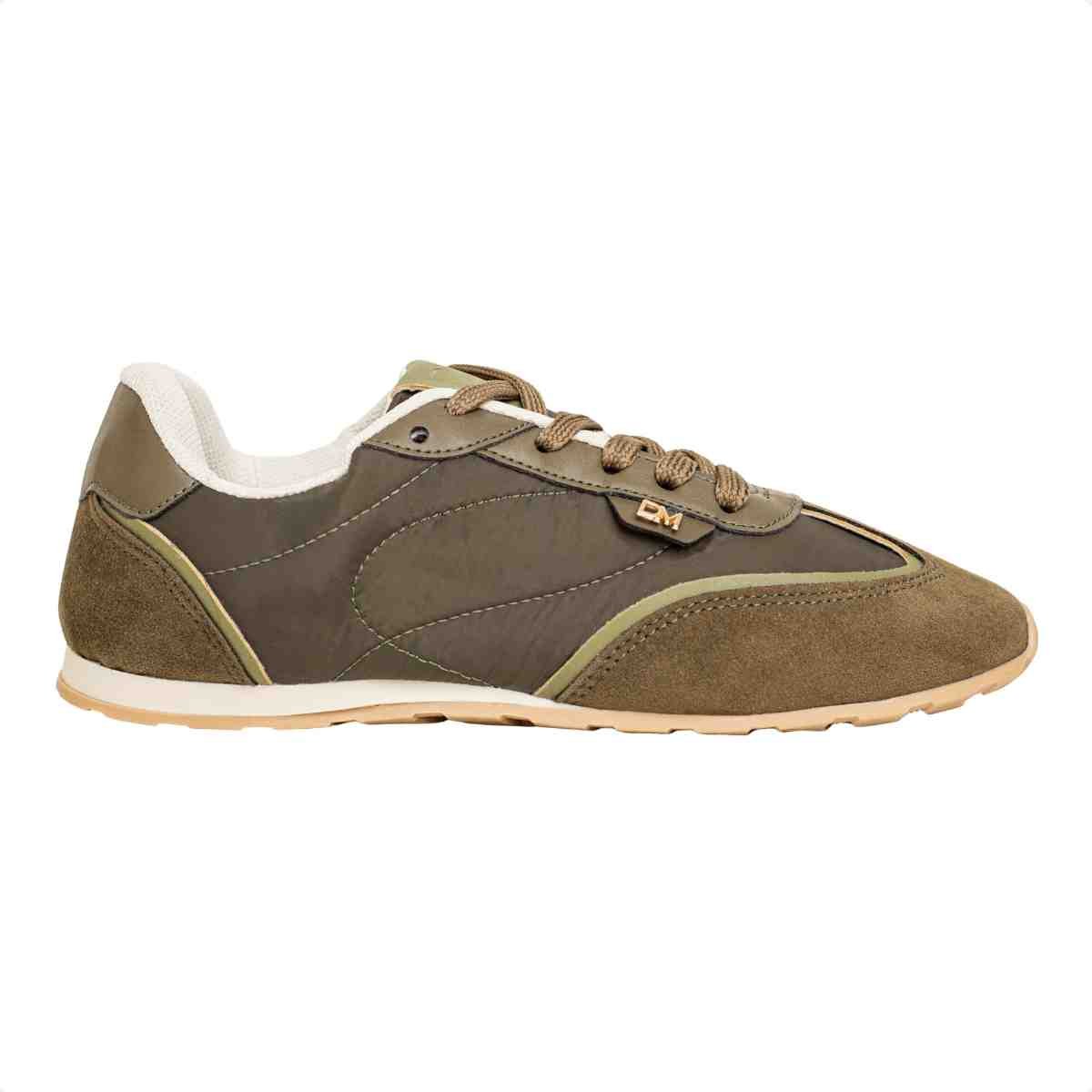 Tênis Chuteira Casual Feminino Dm Pilar Verde Musgo