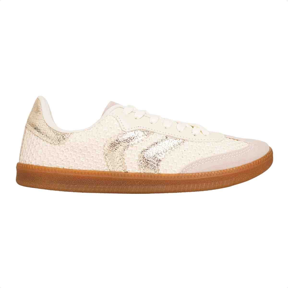 Tênis Moda Casual Feminino Nylon Maitê Dm Off White