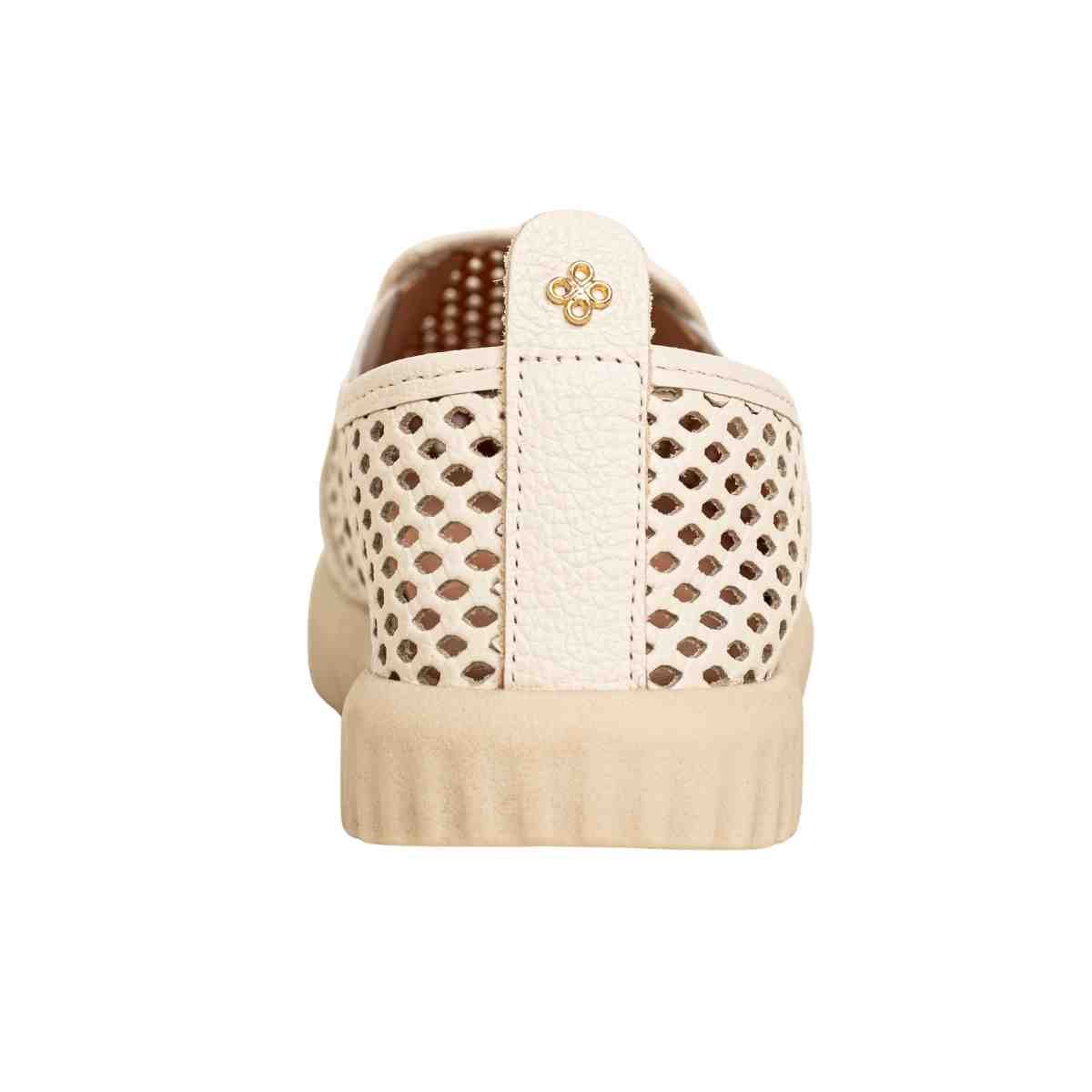 Tênis Casual Feminino Slip On Dm Cleo Marfim Branco 4