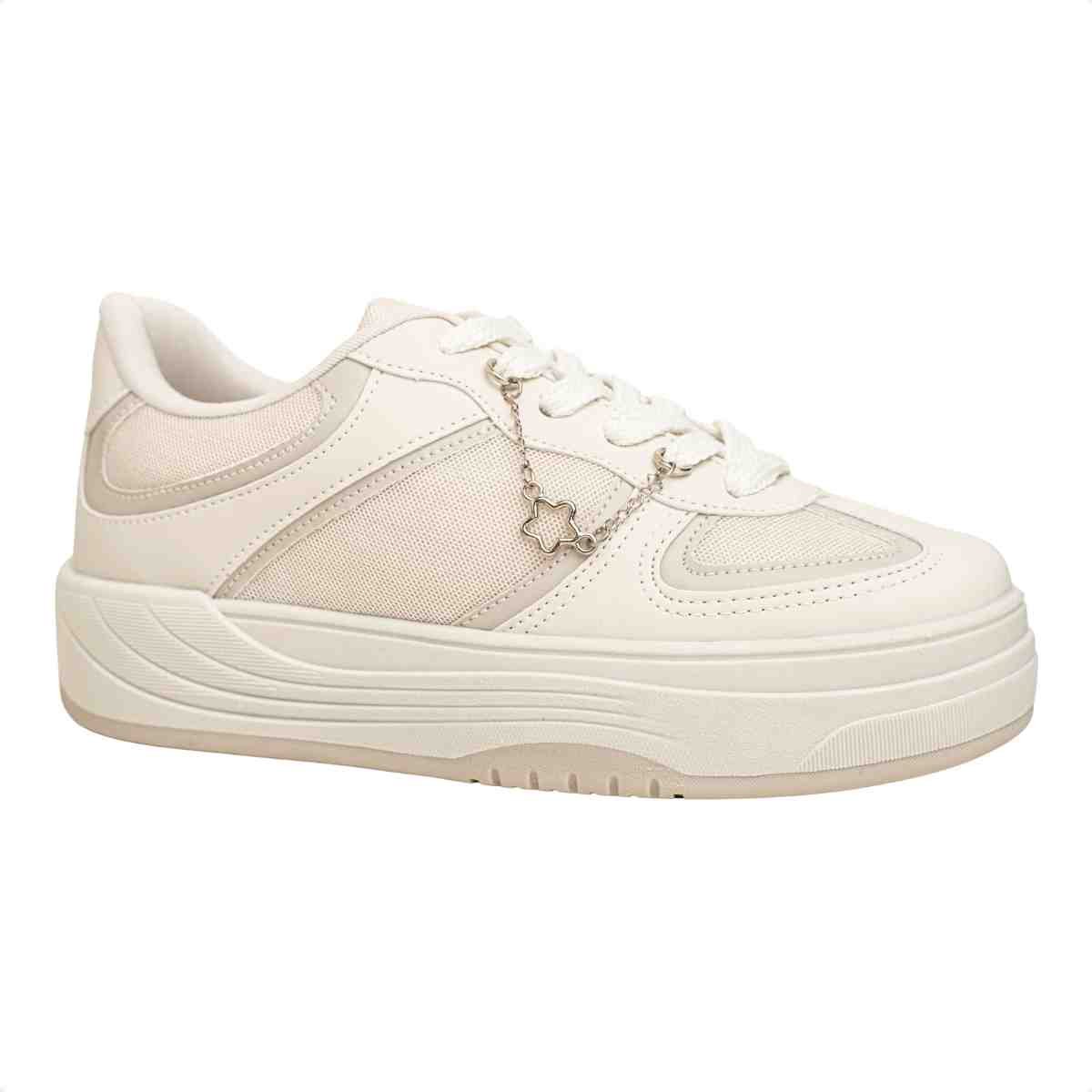 Tenis Moda Fem Lízis 20009-03 Branco 2
