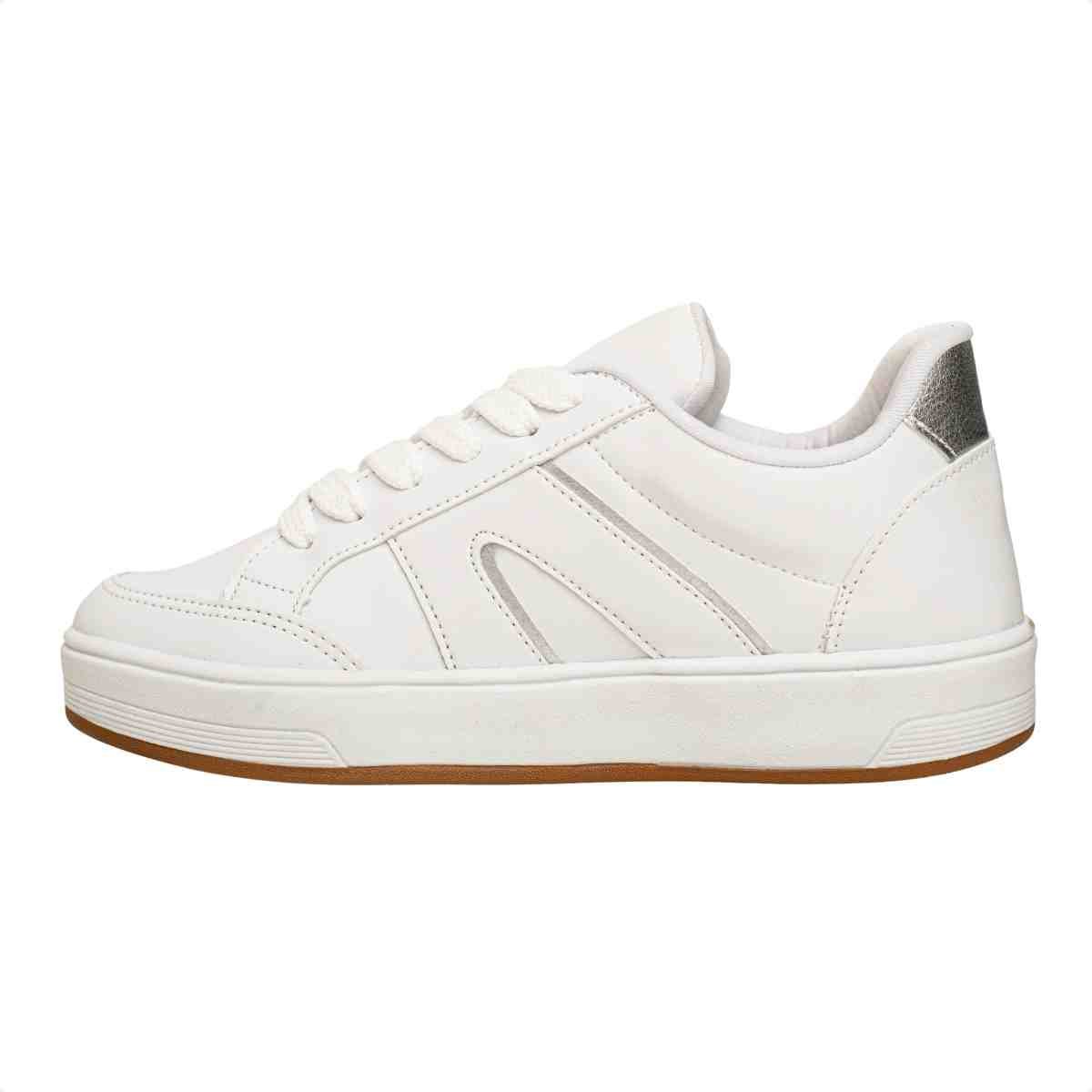 Tenis Moda Fem Lízis 80024-05 Branco 5