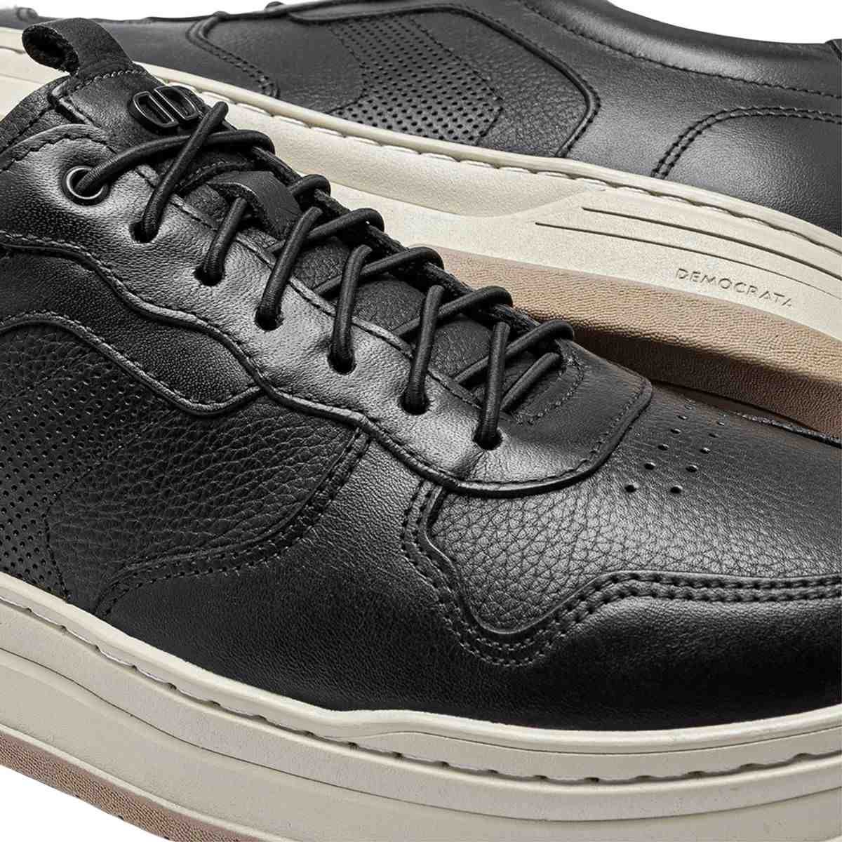 Sapatenis Masc Democrata Jake 240051-001 Preto 4