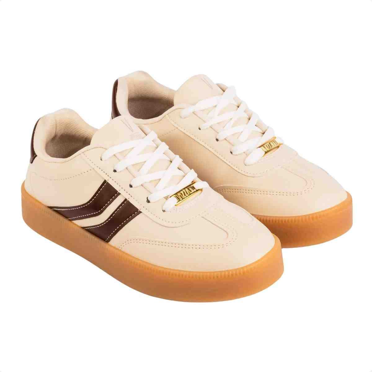 Tenis Moda Feminino Vizzano Branco Off Branco 3
