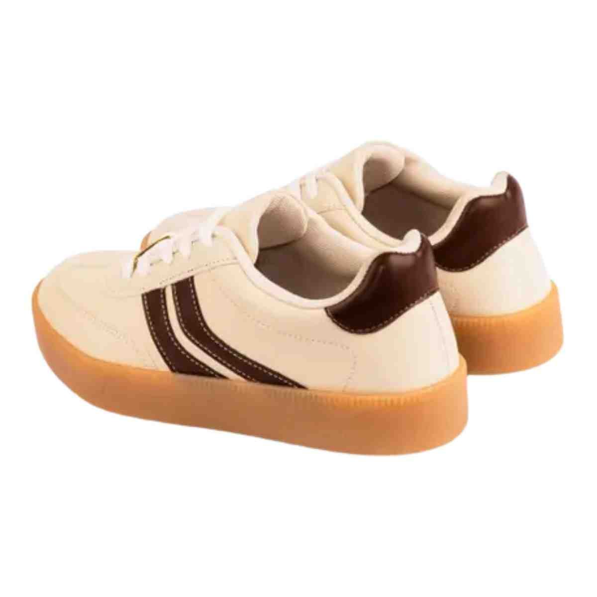 Tenis Moda Feminino Vizzano Branco Off Branco 4