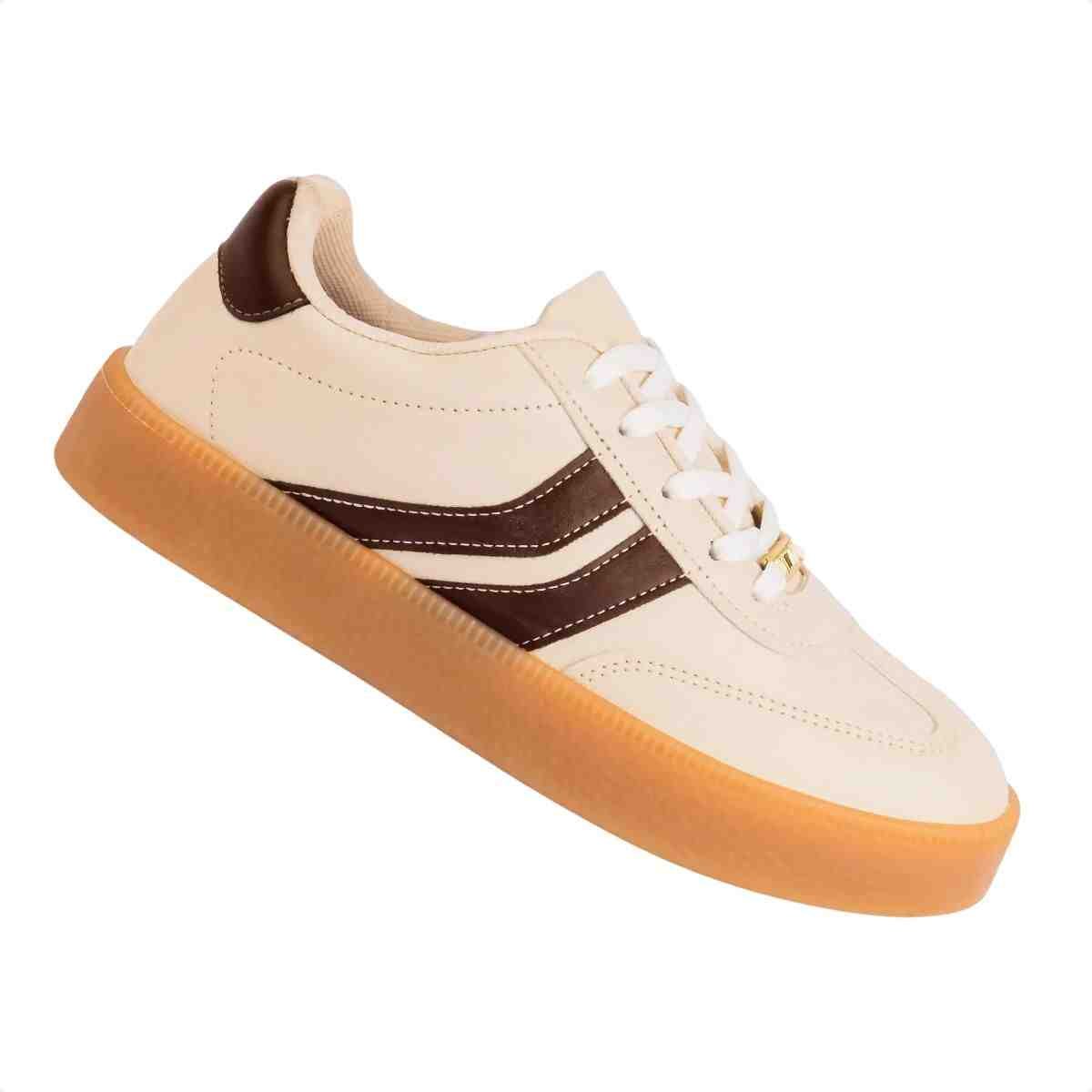 Tenis Moda Feminino Vizzano Branco Off Branco 5