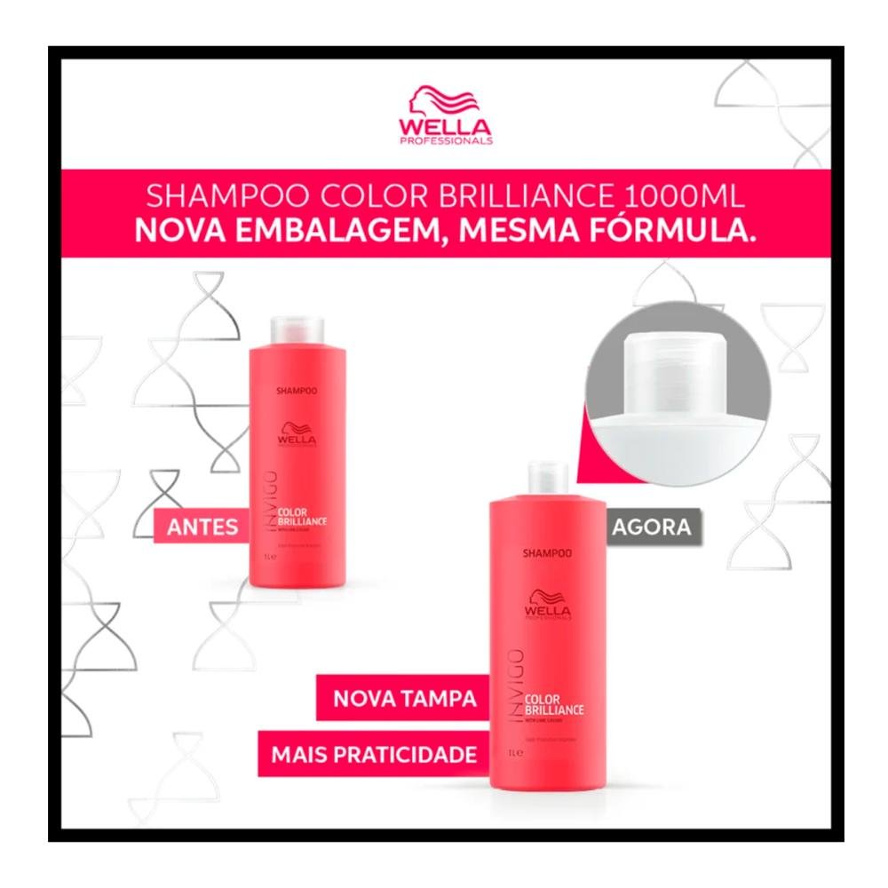 Shampoo Invigo Color Brilliance 1L - Wella Professionals 1L 3