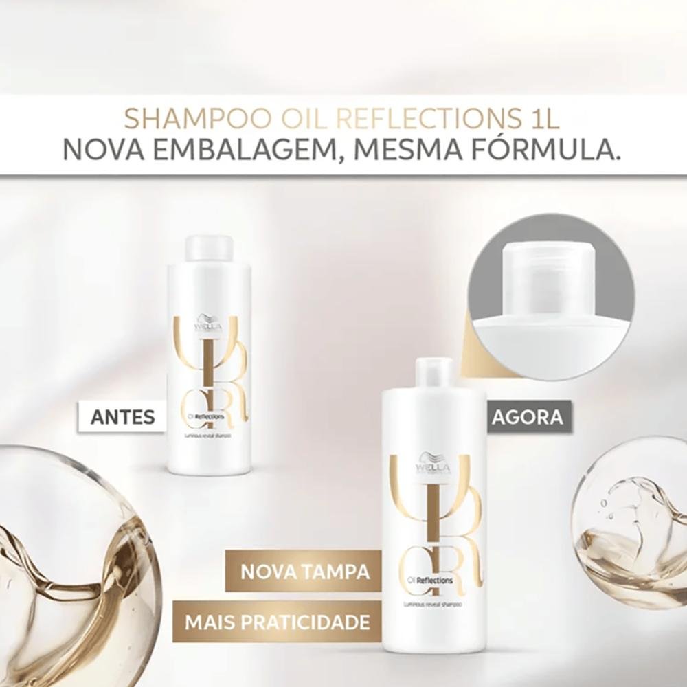 Shampoo Oil Reflections 1L - Wella Professionals 1L 3