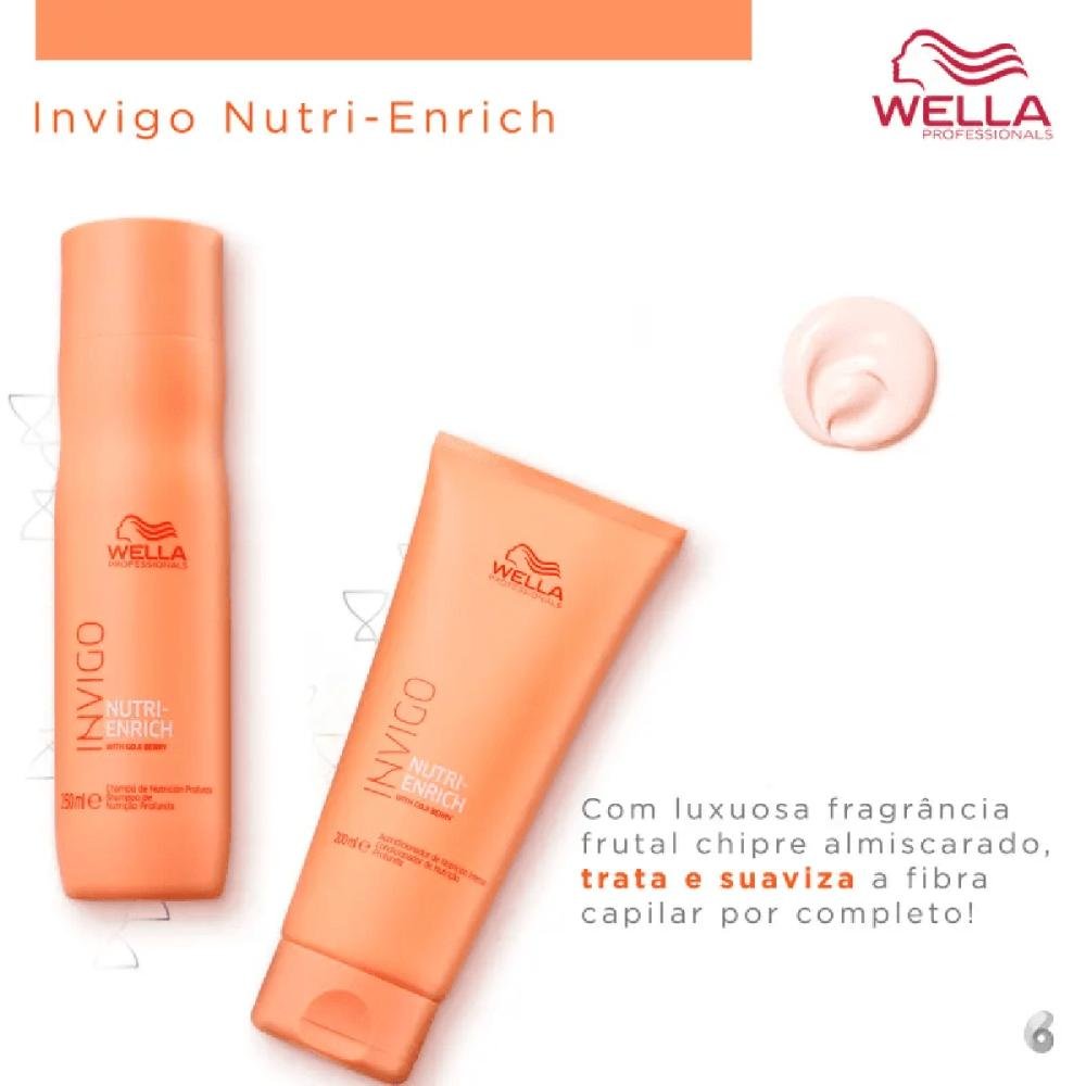 Kit Enrich Shampoo, Condicionador, Máscara e Oil - Wella ÚNICO 6