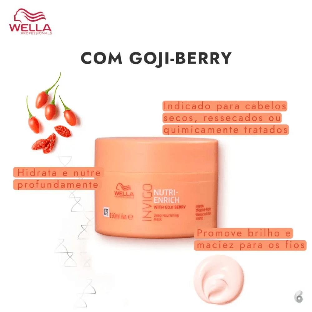 Kit Máscaras Nutri Enrich e Color Brilliance 150ml - Wella ÚNICO 4