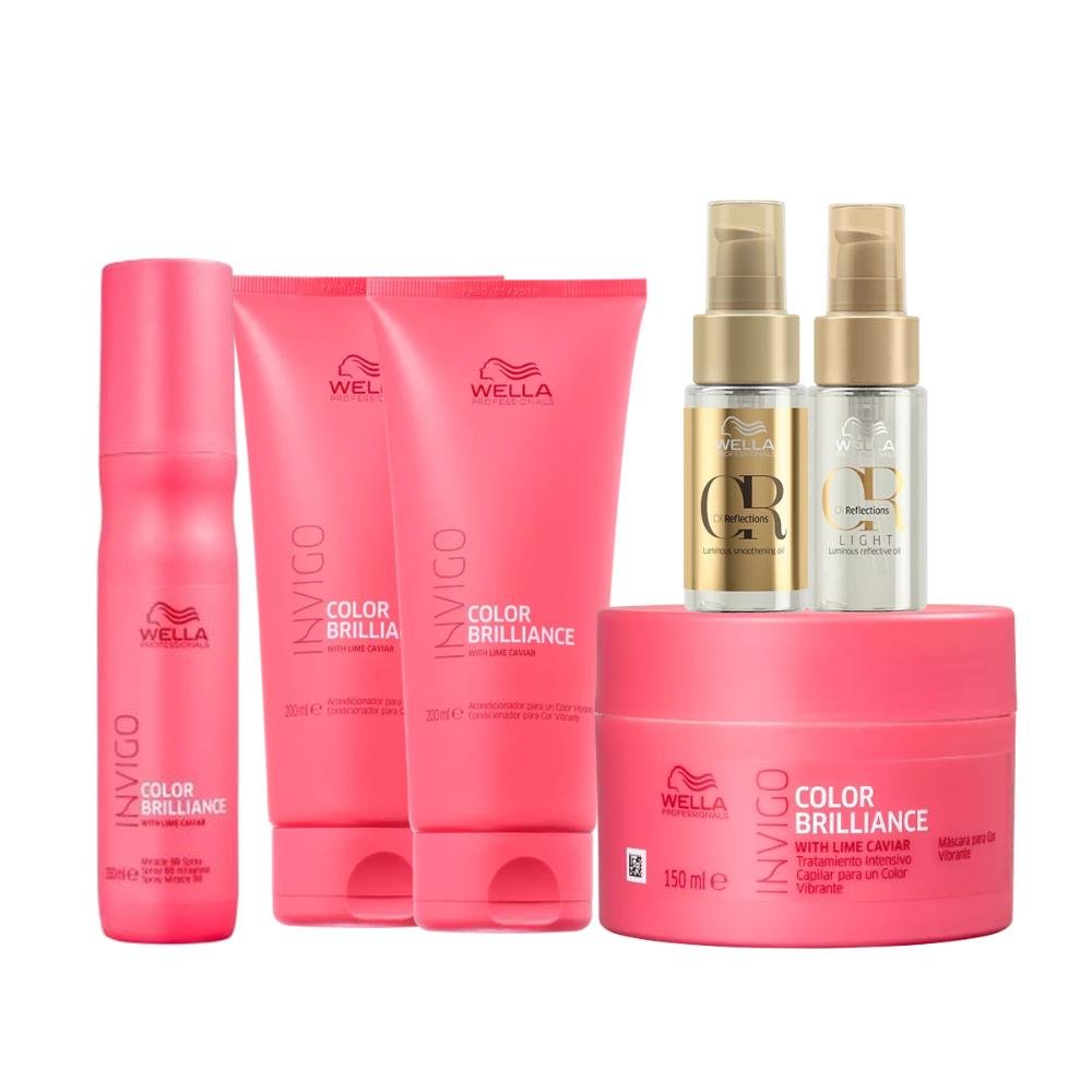 Kit Shampoo, Condicionador, Máscara, Leave-in e Óleos
