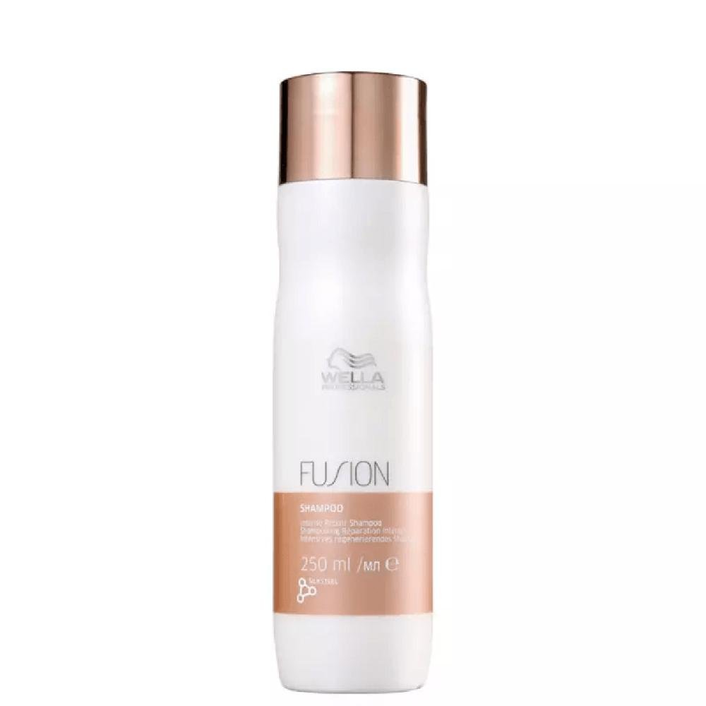 Kit Shampoo, Máscara Fusion e Oil Reflections Light - Wella ÚNICO 2