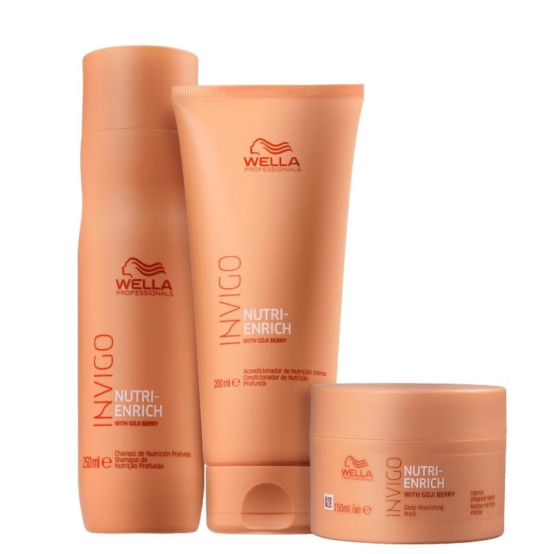 Kit Enrich Shampoo, Condicionador e Máscara - Wella ÚNICO 7