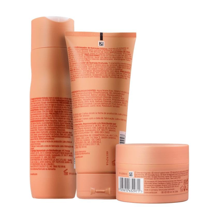 Kit Enrich Shampoo, Condicionador e Máscara - Wella ÚNICO 8