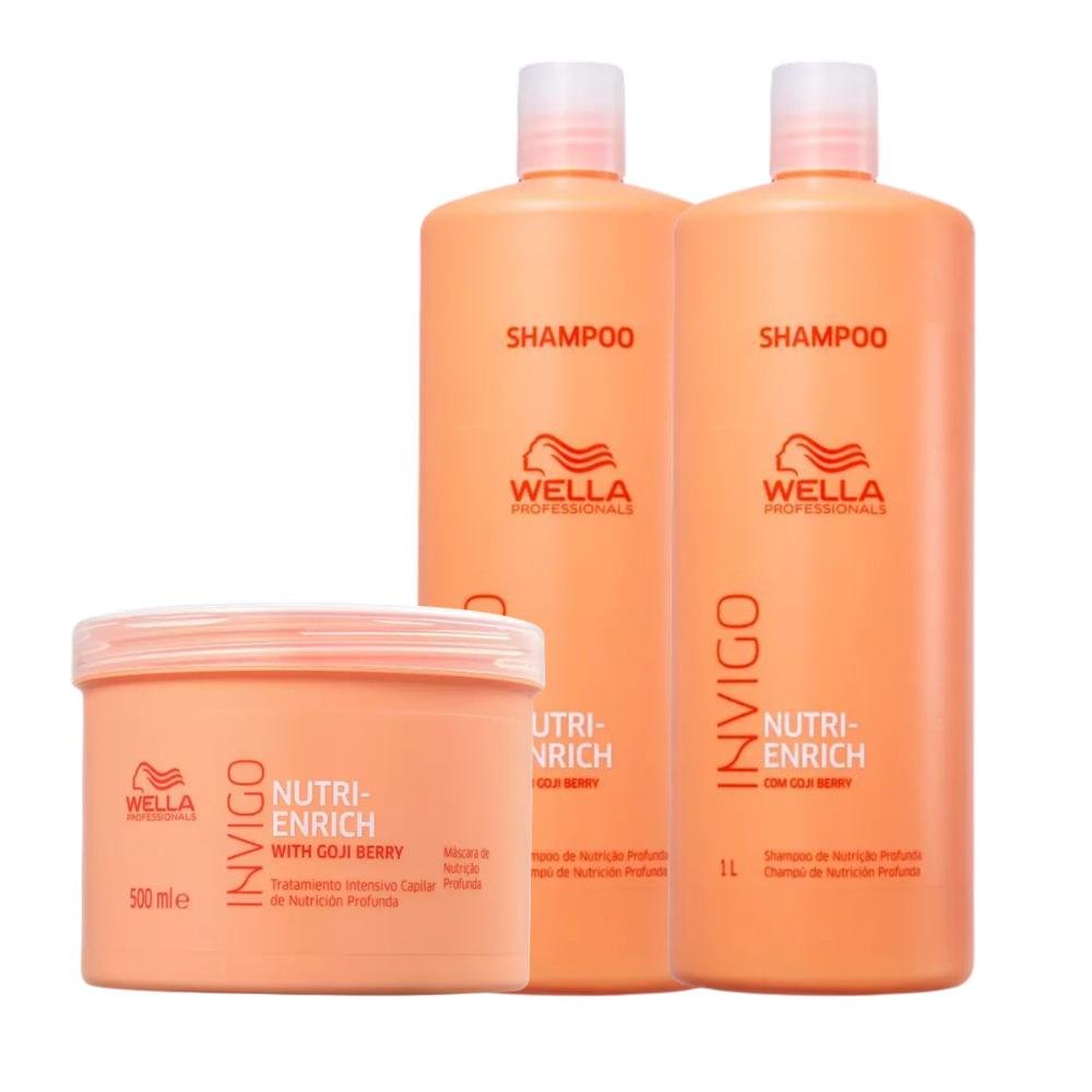 Kit 2 Shampoo 1L e Máscara 500ml Nutri Enrich - Wella