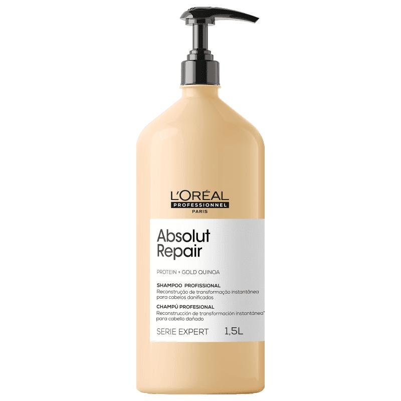 Kit L'oréal Absolut Gold Quinoa Shampoo 1,5L e Máscara ÚNICO 3