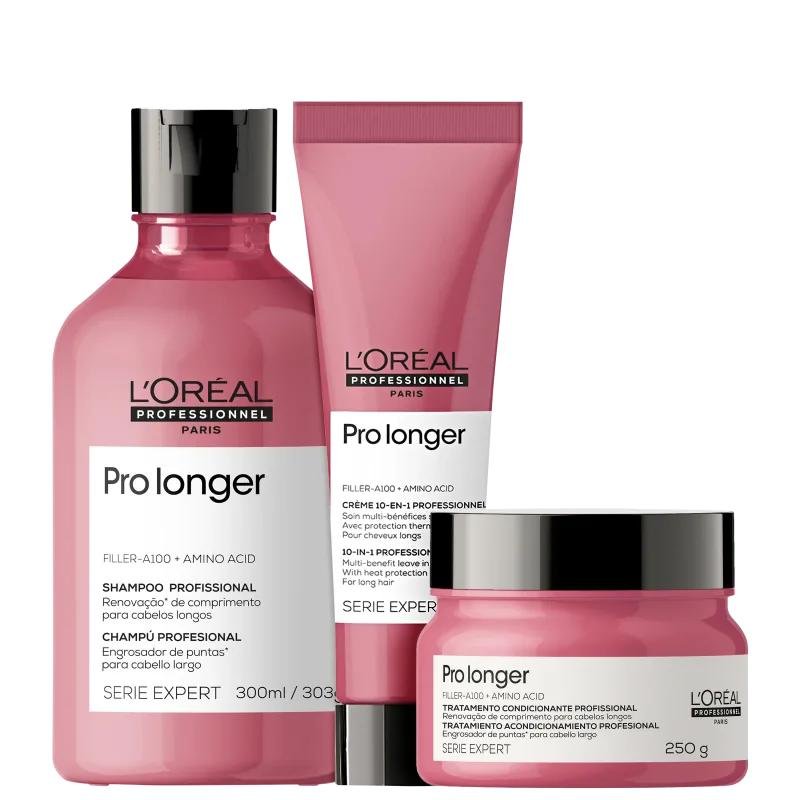 Kit Pro Longer Shampoo, Máscara e Leave-in 150ml - L'Oréal ÚNICO 1