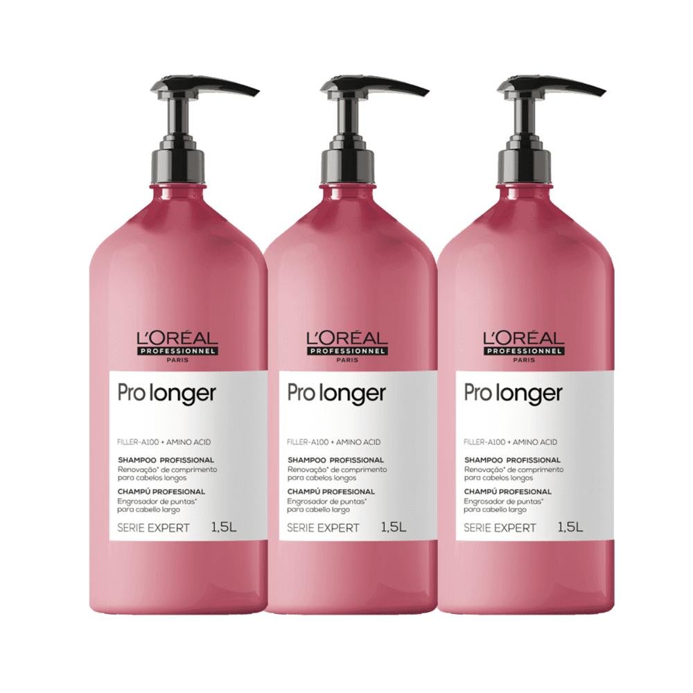 Kit Shampoo L'Oreal SE Pro Longer - 1,5 L (3und) ÚNICO