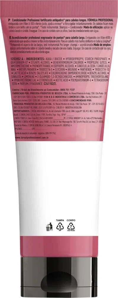 Kit Pro Longer Shampoo, Cond, Máscara e Leave-in - L'Oréal ÚNICO 5