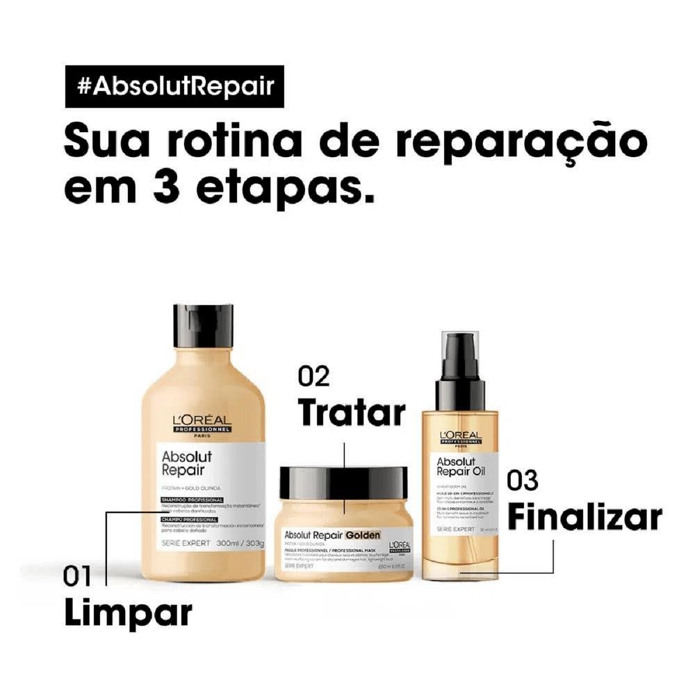 Shampoo Absolut Repair Expert Gold Quinoa 300ml -  L'Oréal 300ml 5
