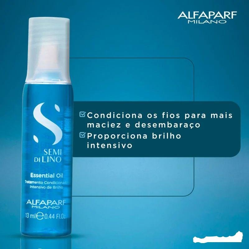 Kit Alfaparf Reparador de Pontas 30ml e Ampola Semi Di Lino ÚNICO 5