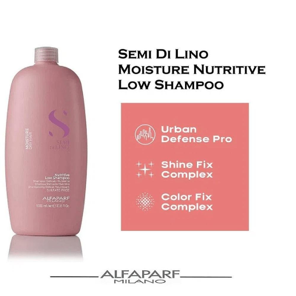 Shampoo Semi Di Lino Moisture Nutritive Low - 1L - Alfaparf 1L 3
