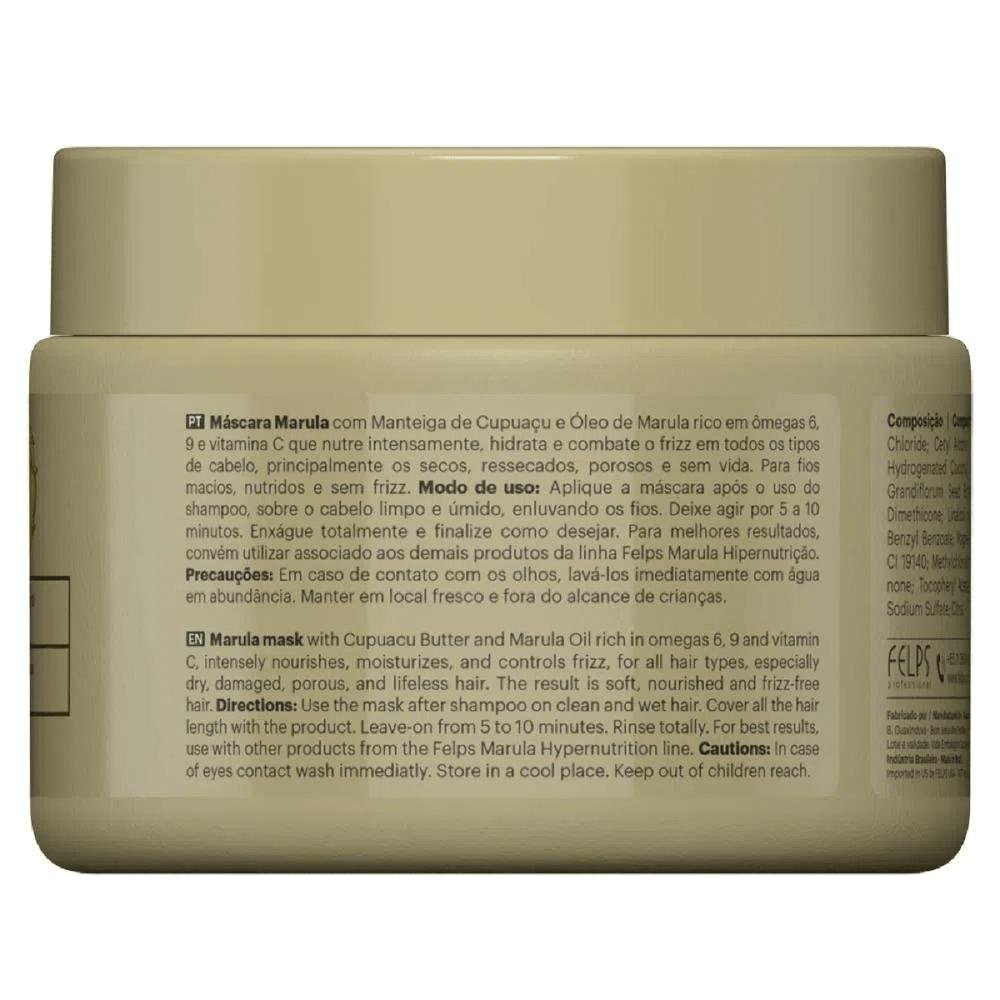 Máscara Capilar Hipernutrição Marula 300g - Felps 300g 2