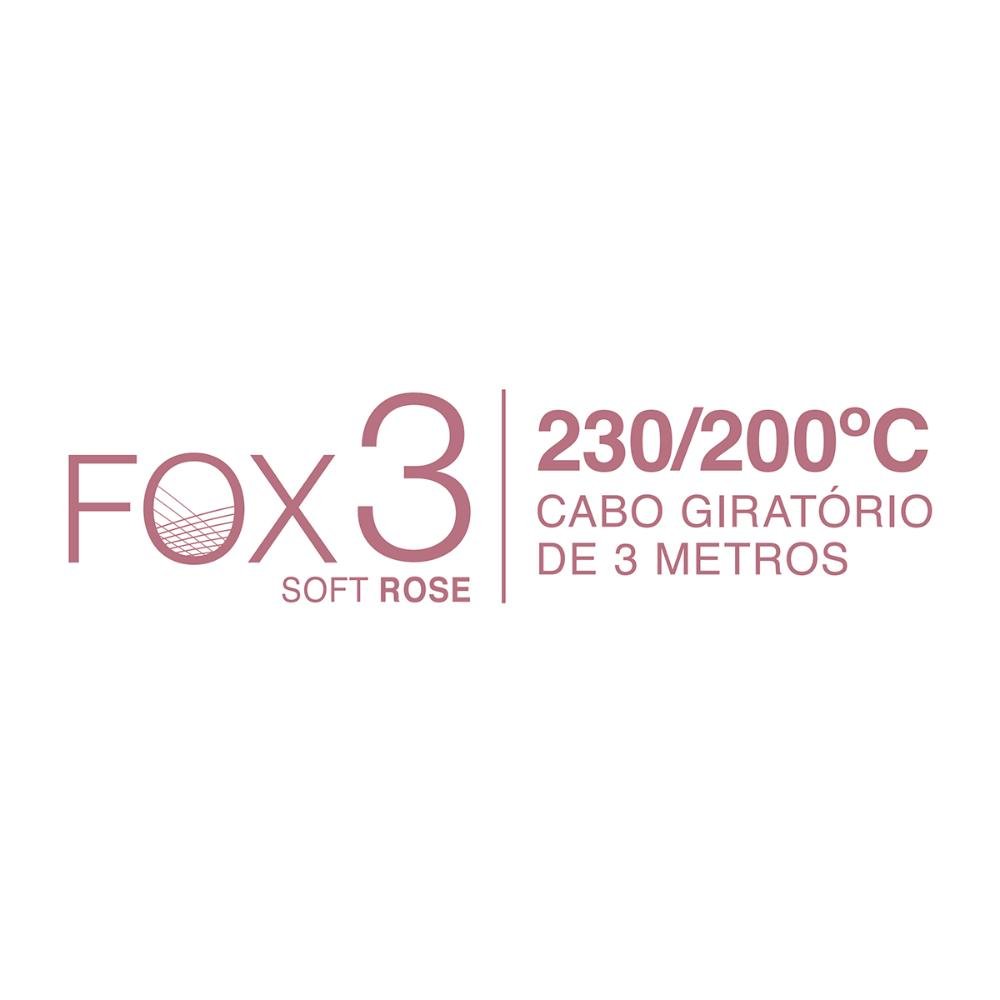 Chapa Fox ION 3 Soft Rose Bivolt - Taiff Profissional Bivolt 2