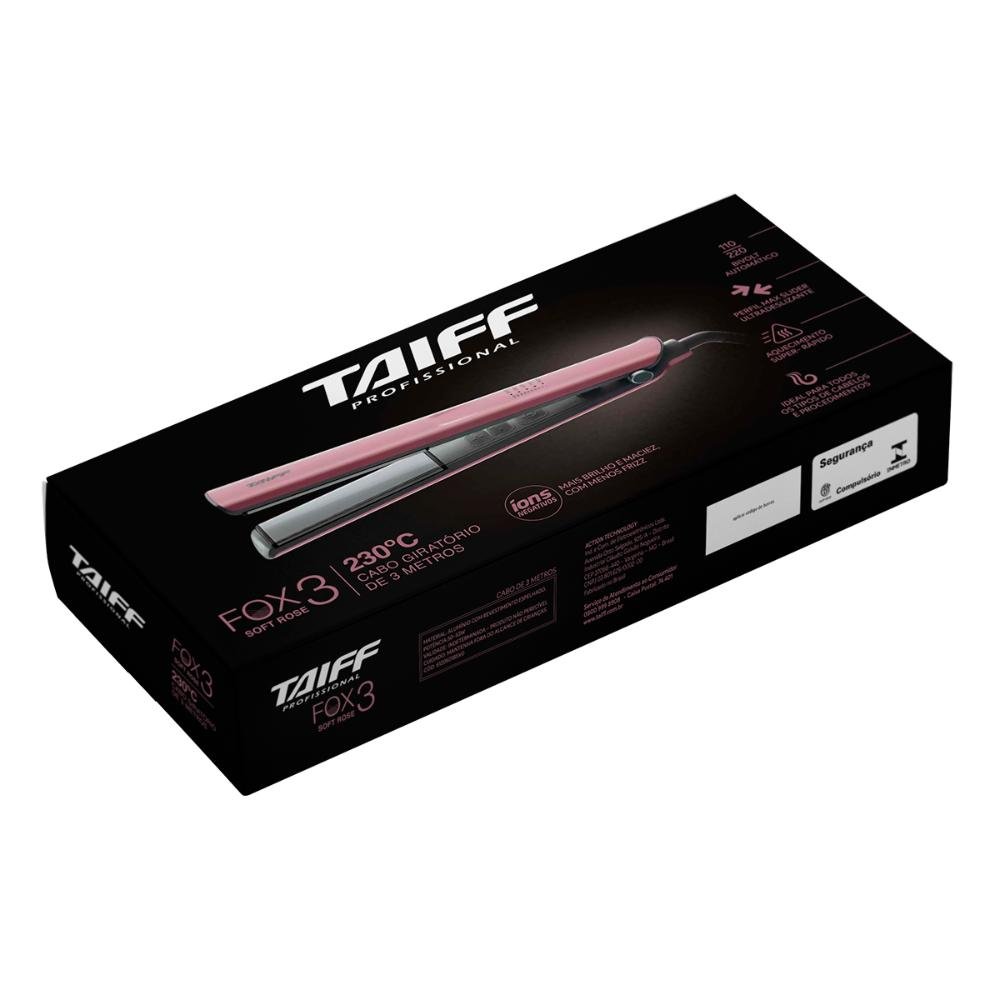 Chapa Fox ION 3 Soft Rose Bivolt - Taiff Profissional Bivolt 4