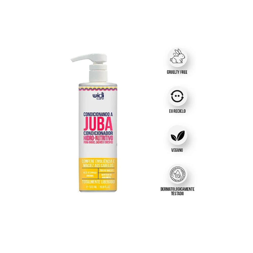 Condicionando a Juba Condicionador Hidro-Nutritivo 500 ml - Widi Care 500ml 4