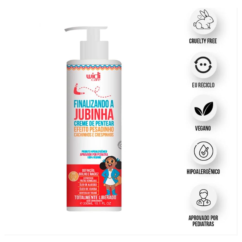Widi Jubinha Infantil Creme De Pentear Para Cachos E Crespos ÚNICO 4