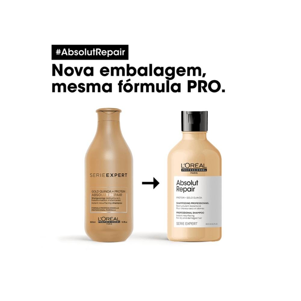 Expert Absolut Repair Gold Quinoa Shampoo- L'Oréal 300ml 3