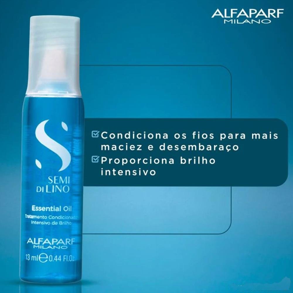 Kit Alfaparf Reparador de Pontas 50ml e Ampola Semi Di Lino Único 5